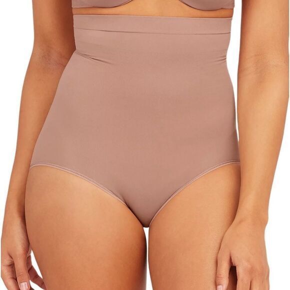 Spanx higher power panty Sz XL cafe Au lait high waist eliminates muffin top NEW - Picture 1 of 8